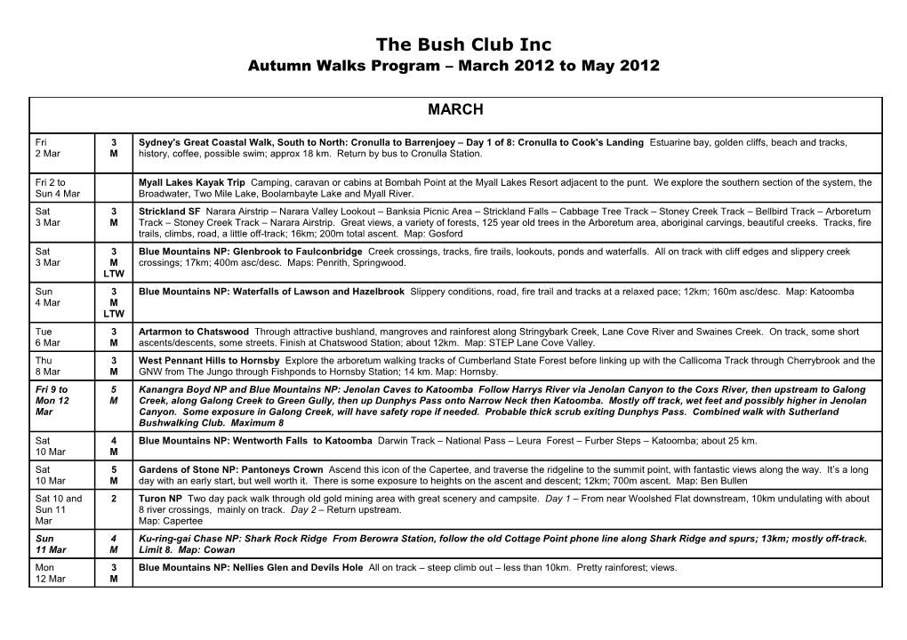 The Bush Club Inc