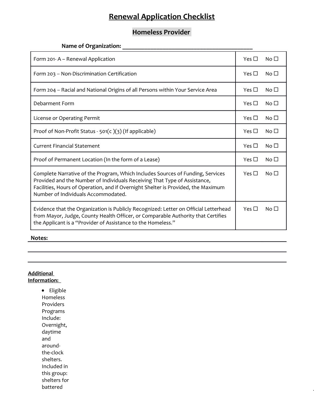 New Application Checklist s2