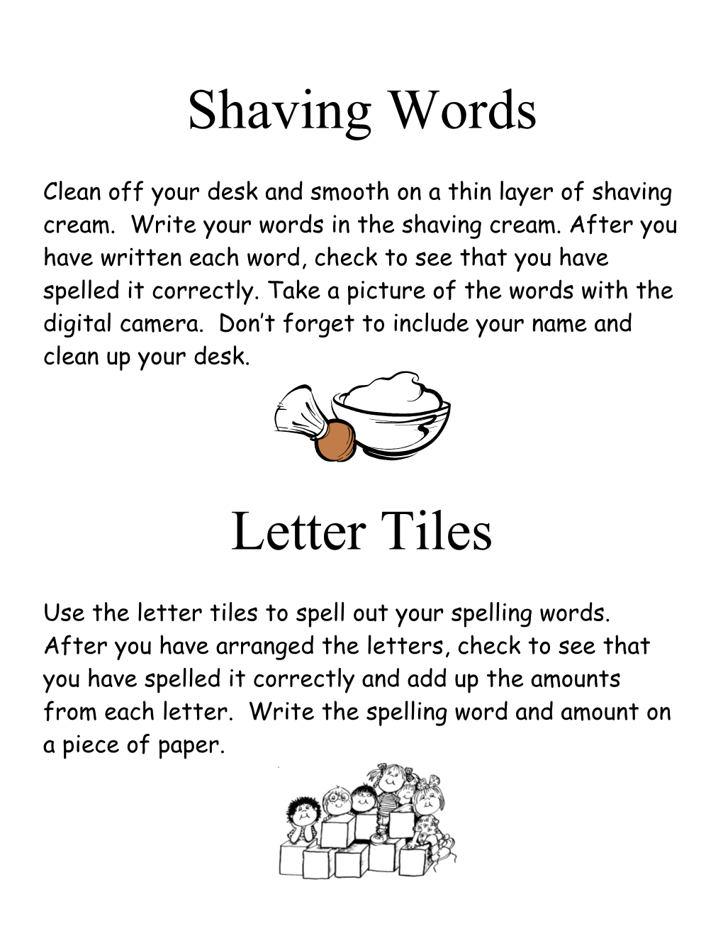 Shaving Words