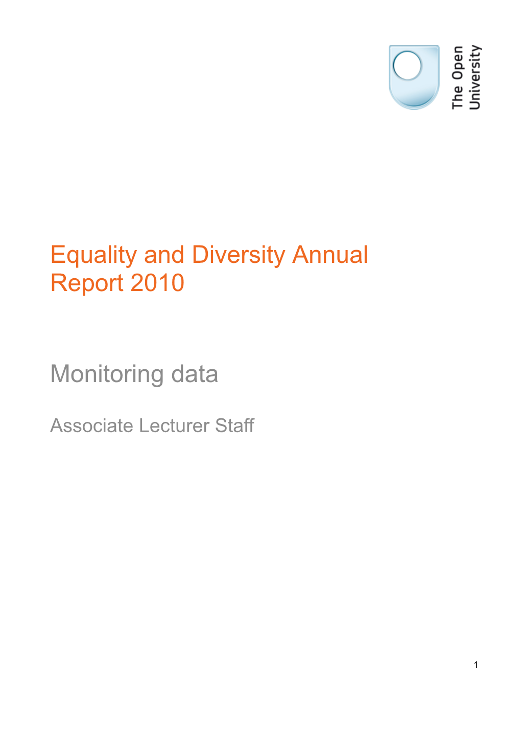 Equality and Diversity Annual Report
