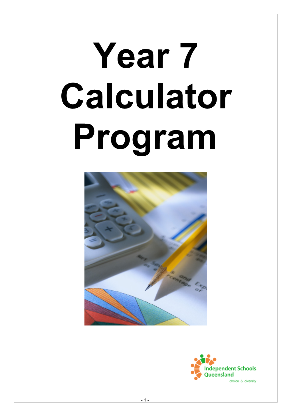 Year 6 Calculator Program