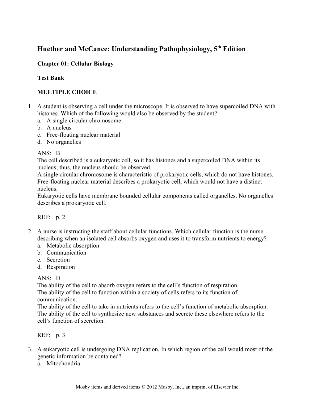 Huether and Mccance: Understanding Pathophysiology, 5Th Edition