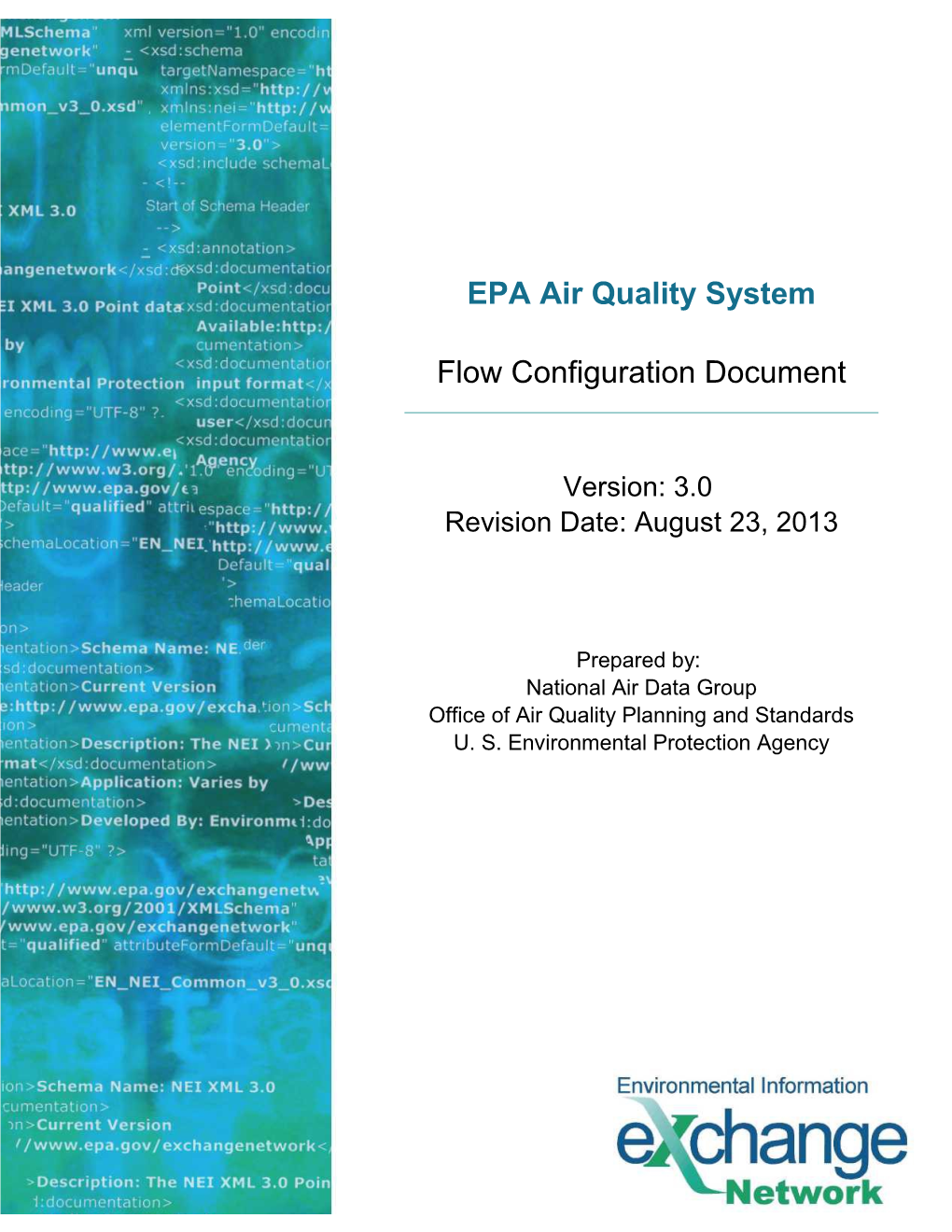 Air Quality System Flow Configuration Document V3.0 08/23/2013