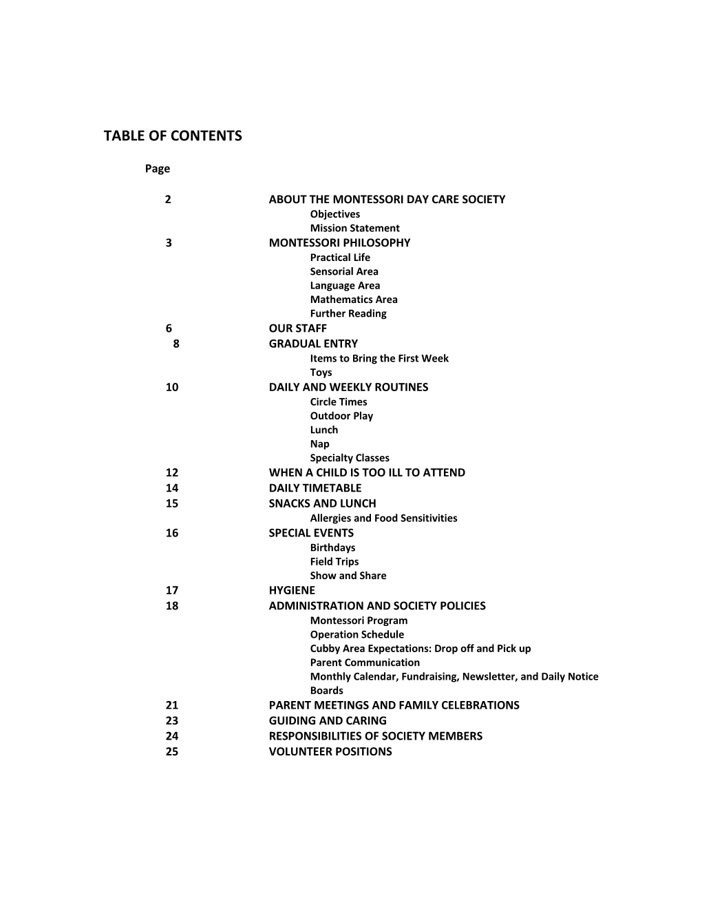 Table of Contents s201