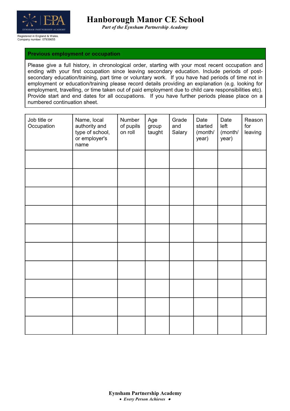 Guidance Notes Job Application Form in Microsoft Word Format s2