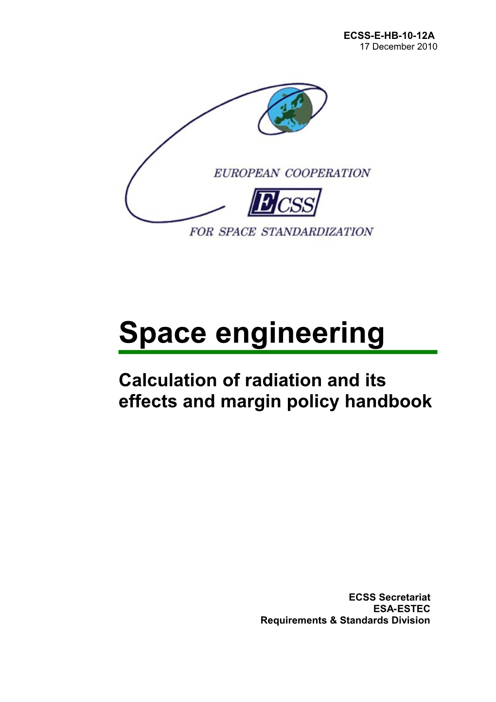 Calculation of Radiation and Its Effects and Margin Policy Handbook