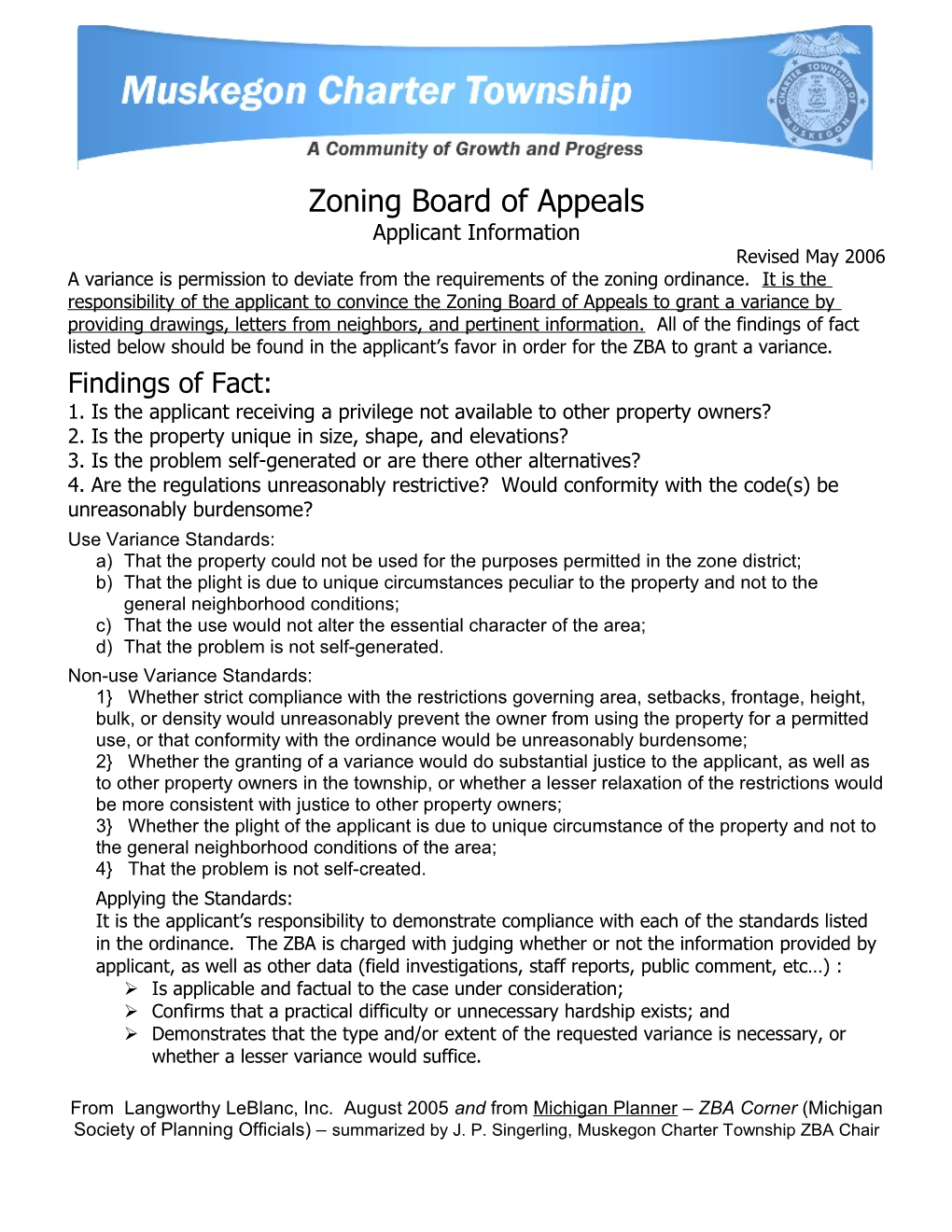 Zoning Board of Appeals s8