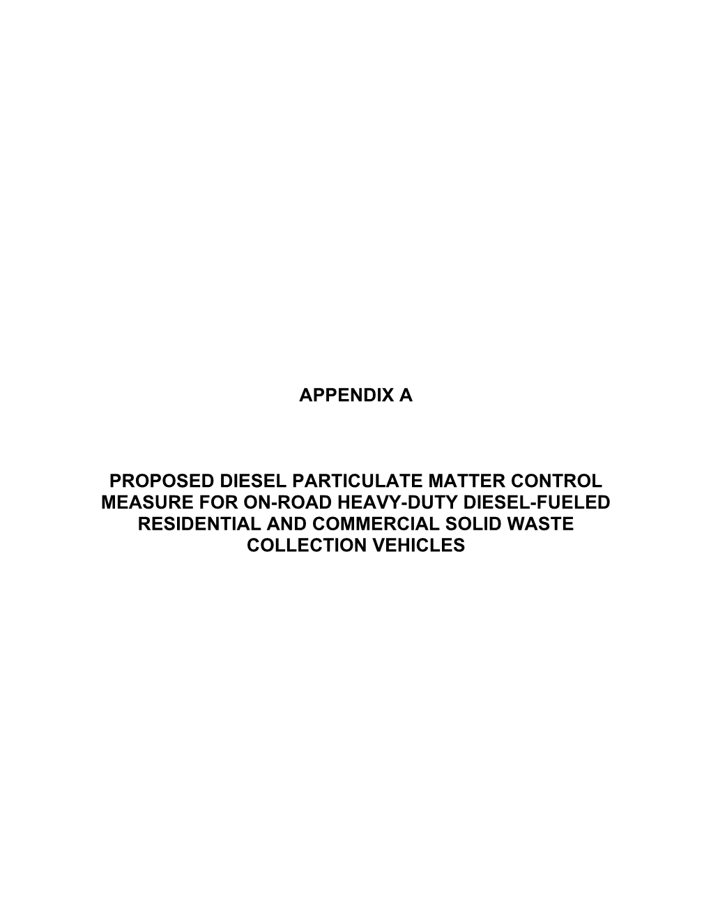 Section 2020 Purpose and Definitions for Diesel Particulate Matter Control Measures
