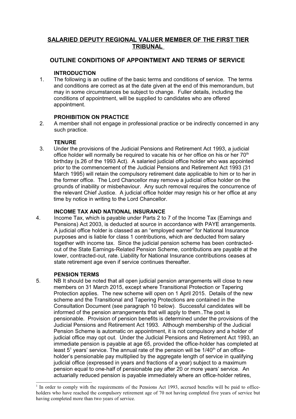 Salaried Deputy Regional Valuer Member of the First Tier Tribunal