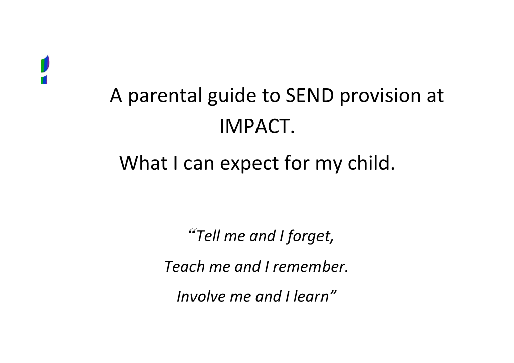 A Parental Guide to SEND Provision at IMPACT