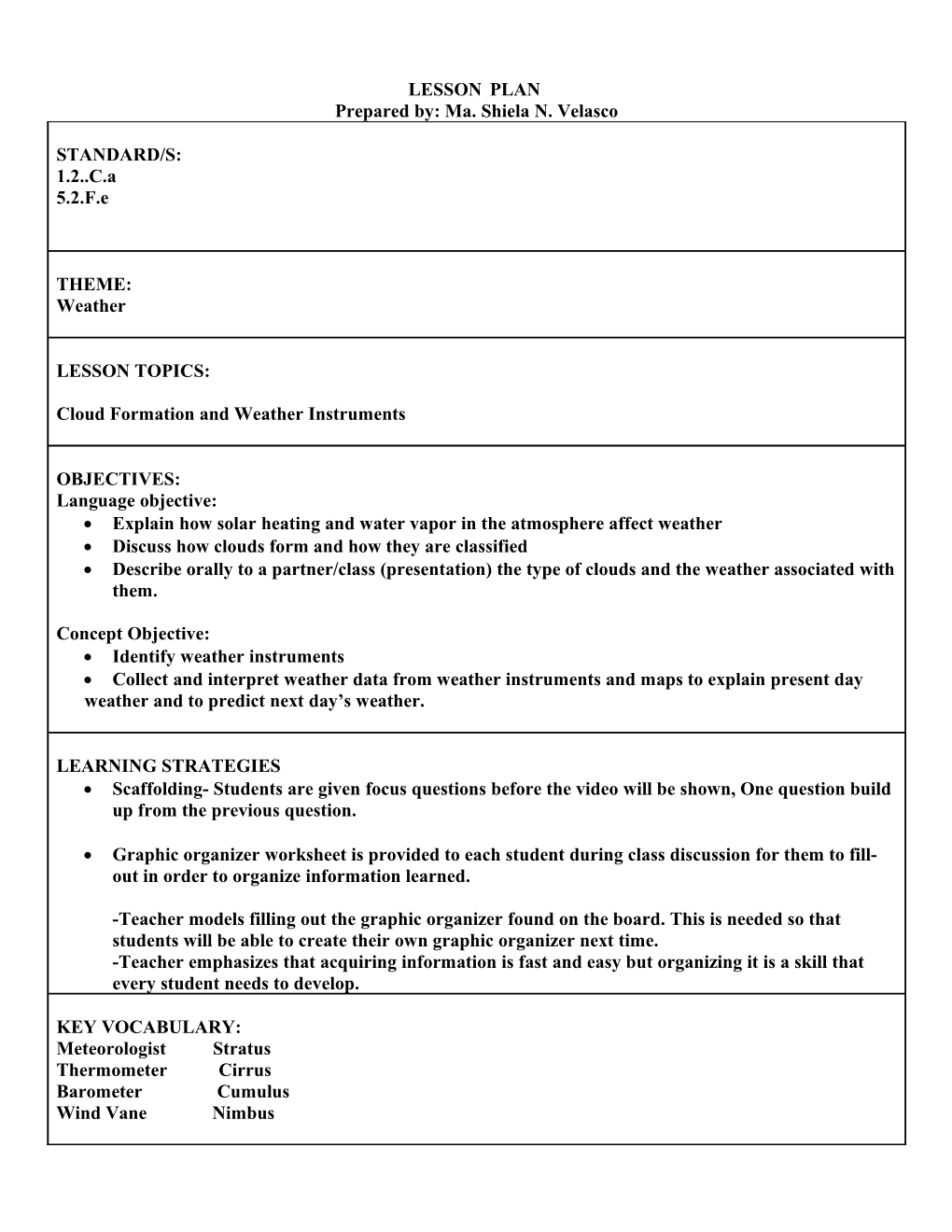 SIOP Lesson Plan Template 2