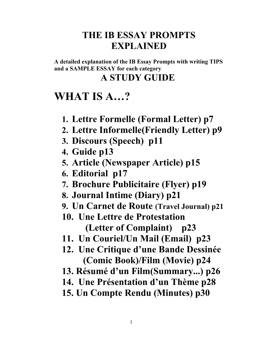 The Ib Essay Prompts Explained