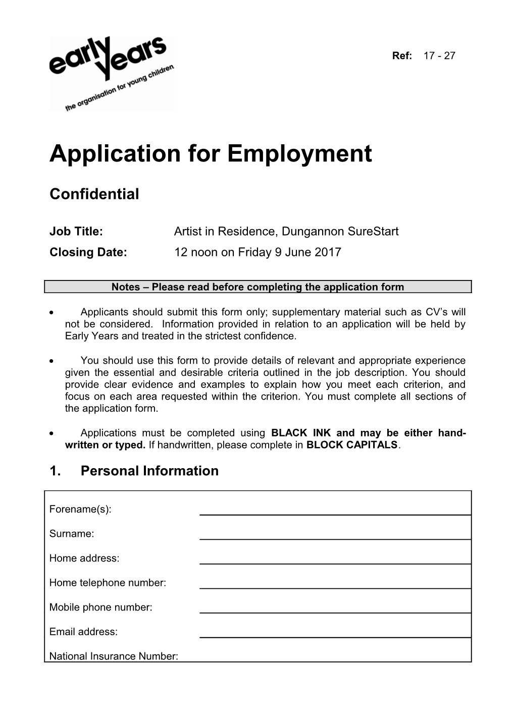 Application for Employment s35