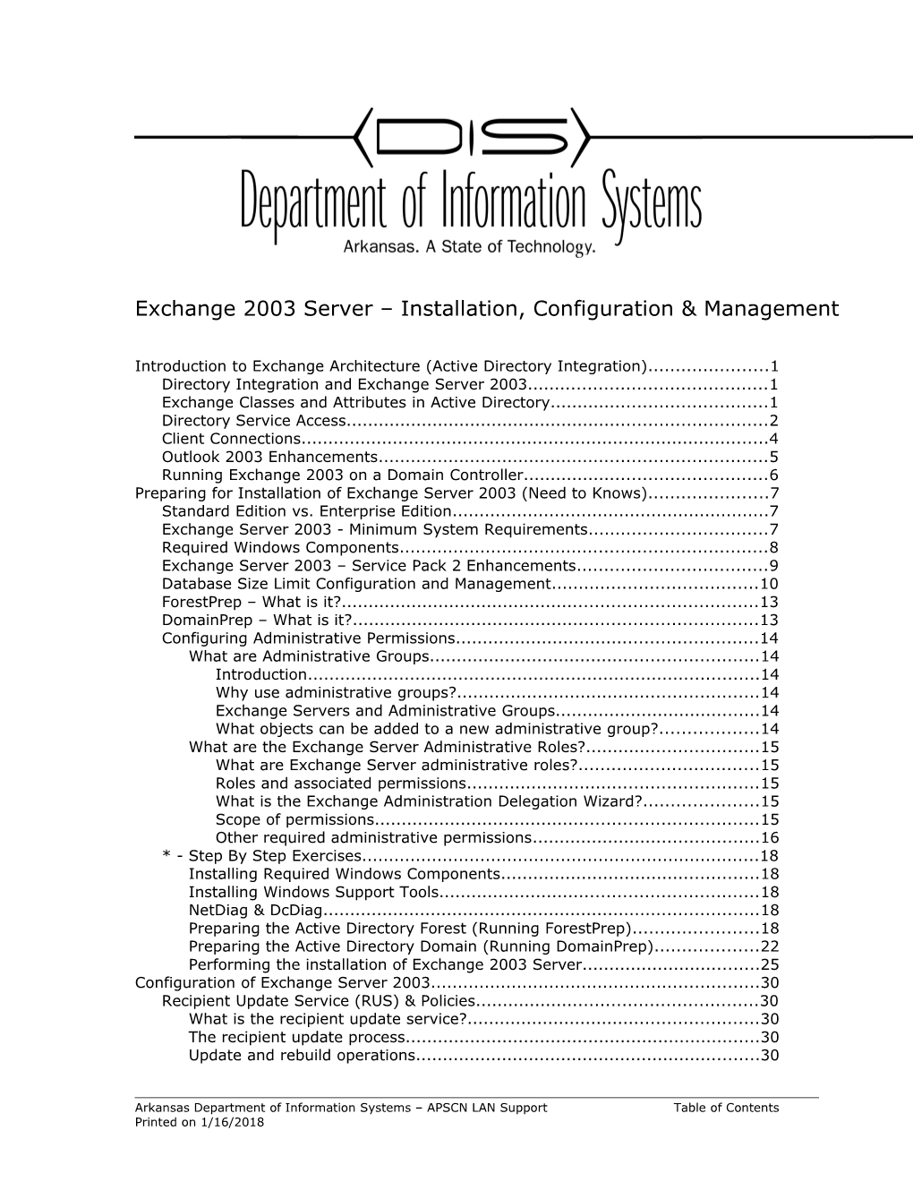 Exchange 2003 Server Installation, Configuration & Management