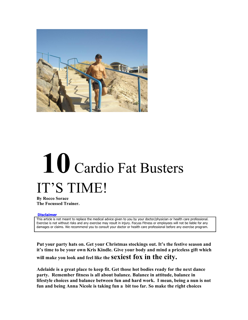 Top Ten Cardio Fat Busters