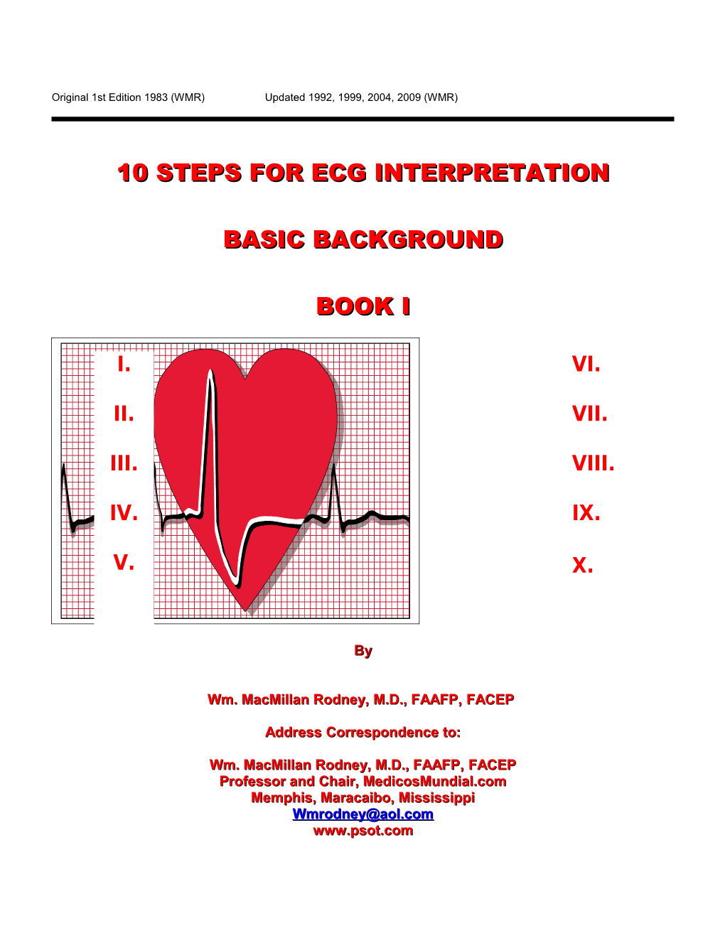 10 Steps for ECG Interpretation . .