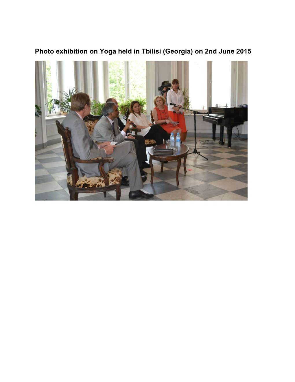 Photo Exhibition on Yoga Held in Tbilisi (Georgia) on 2Nd June 2015