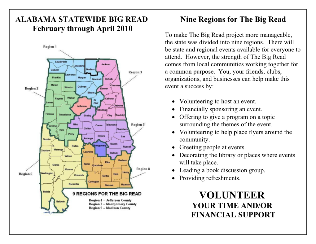 Alabama Statewide Big Read