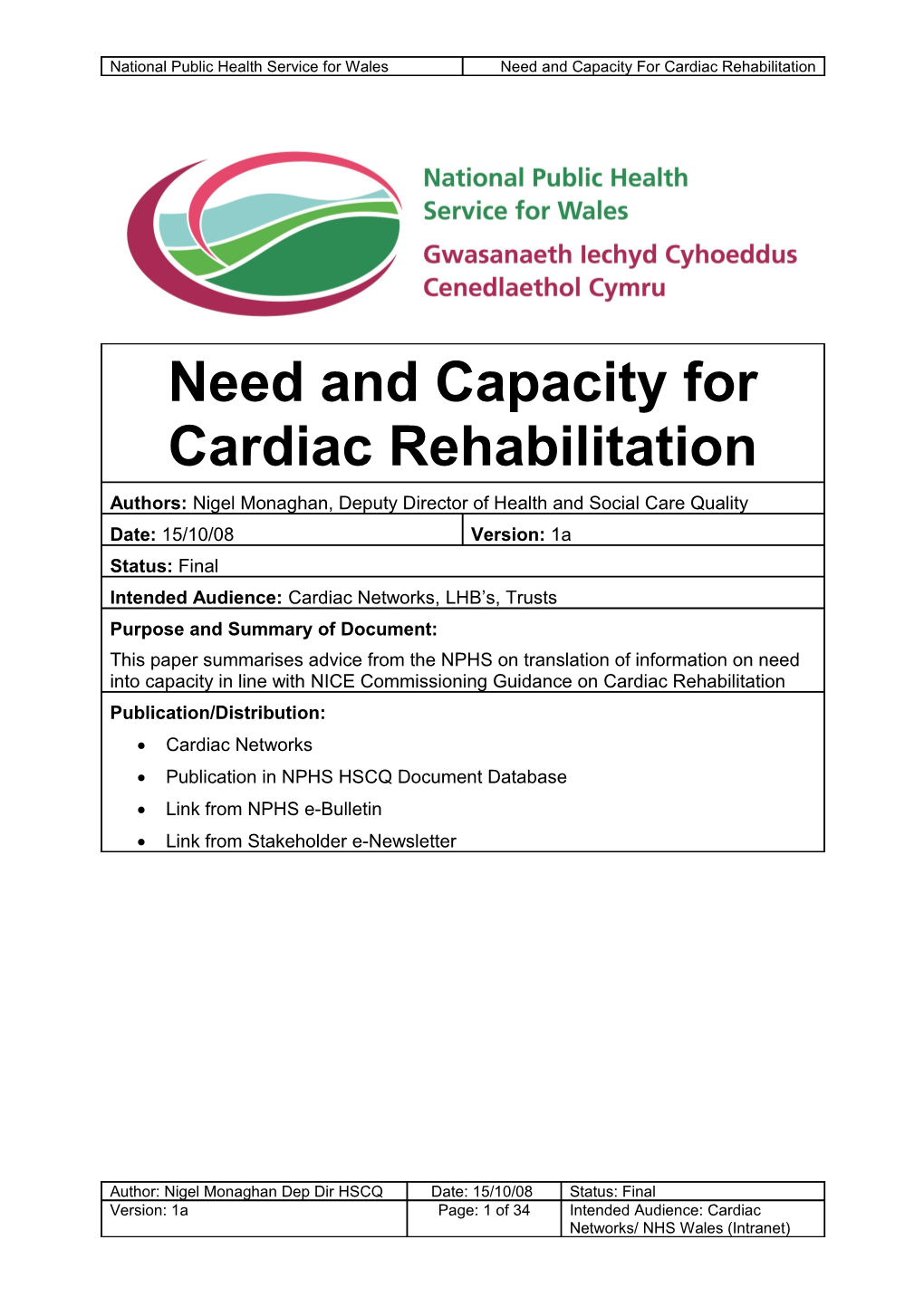 2 Evidence Base for Cardiac Rehabilitation