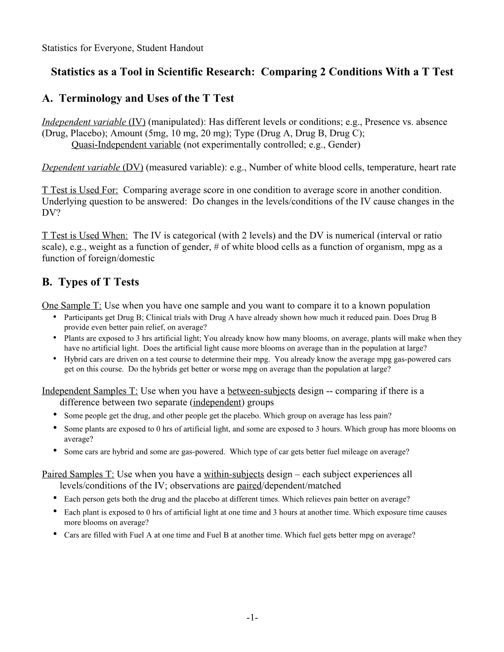 Statistics As a Tool in Scientific Research s1