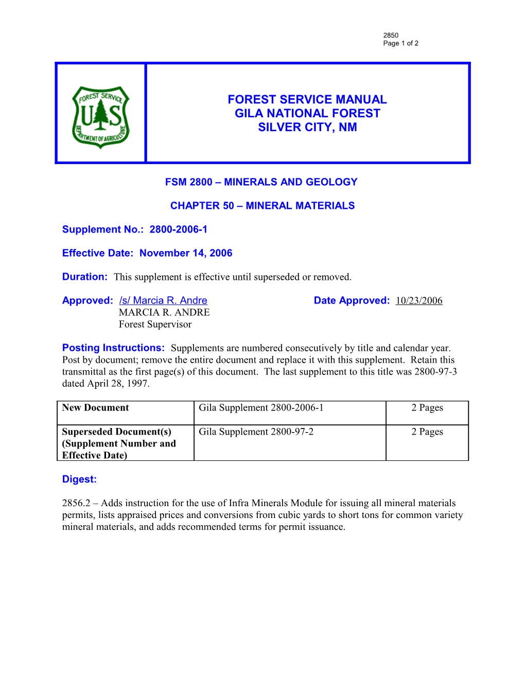 Fsm 2800 Minerals and Geology s2