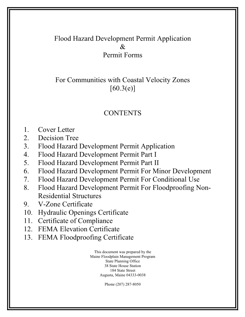 Flood Hazard Development Permit Application s1