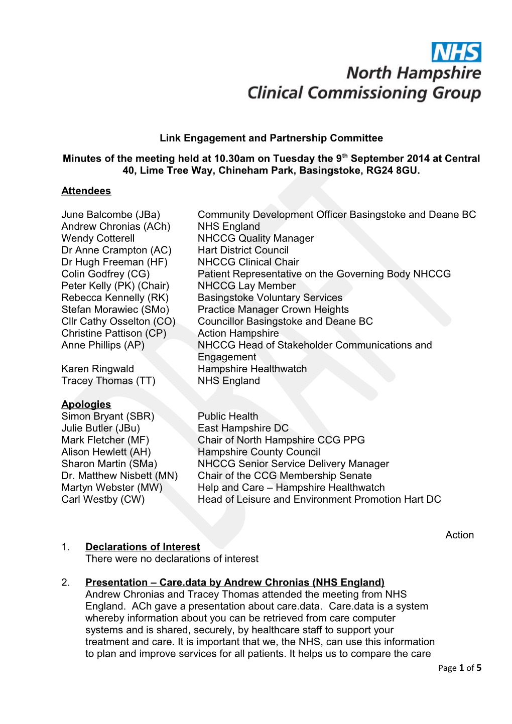 Link Engagement and Partnership Committee