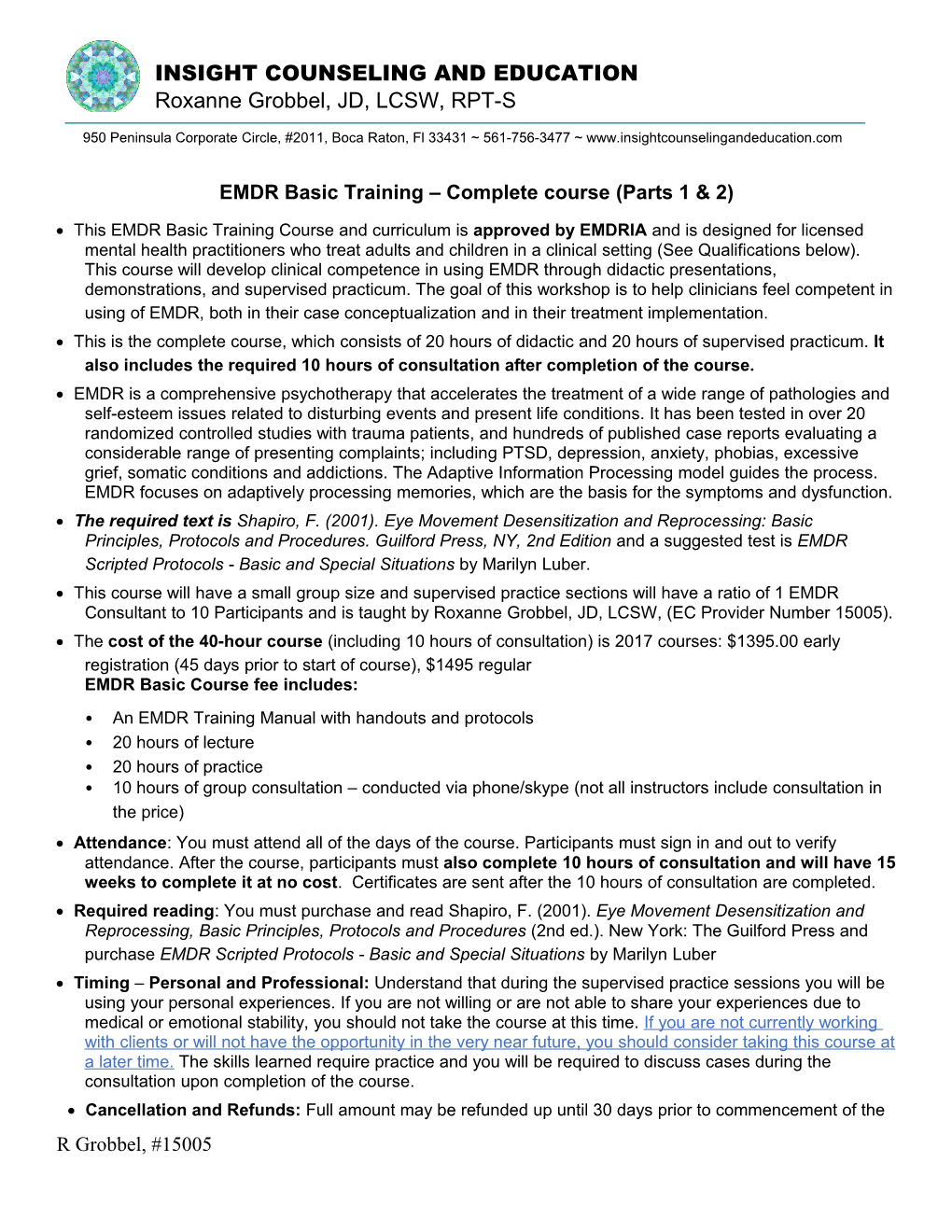 EMDR Basic Training Complete Course (Parts 1 & 2)