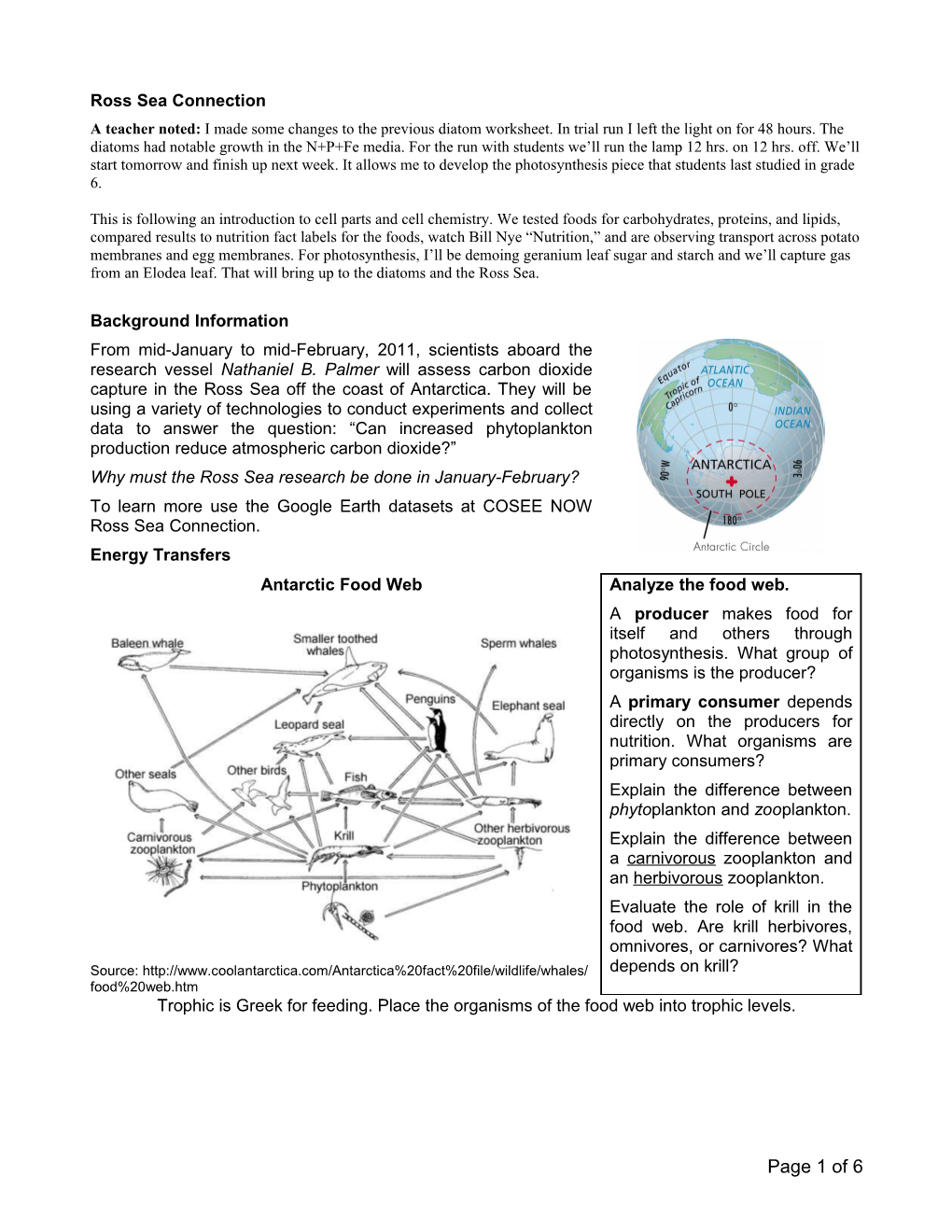 Ross Sea Connection