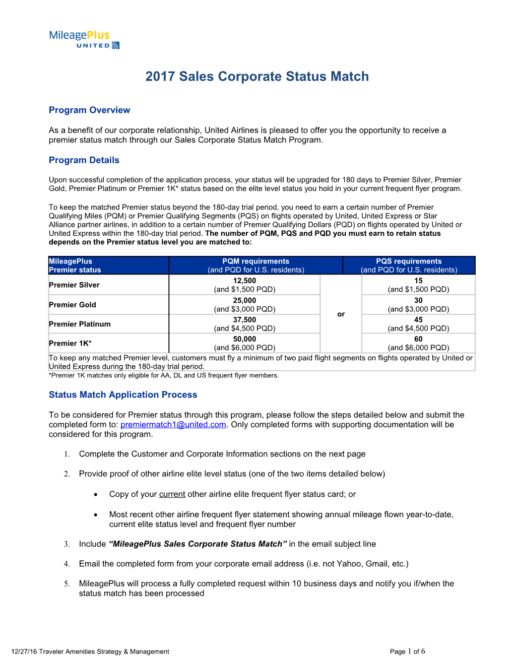 2014 Sales Corporate Status Match