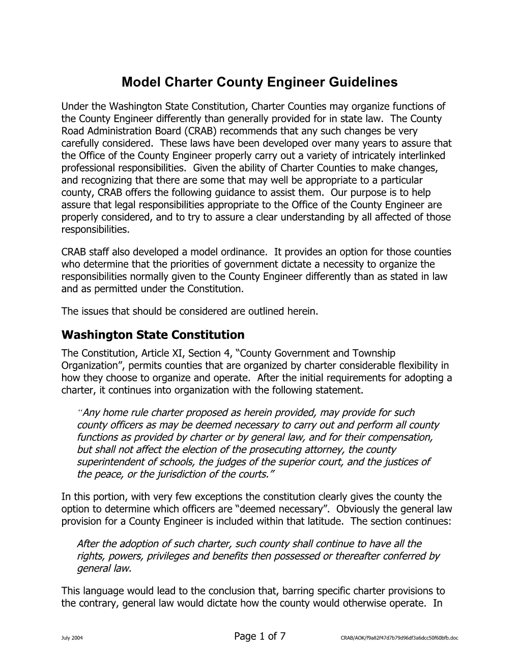 Model Sheriff S Agreement Guidelines