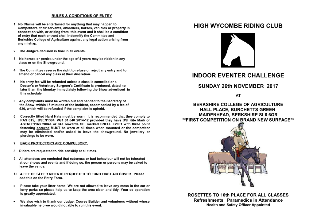 High Wycombe Riding Club