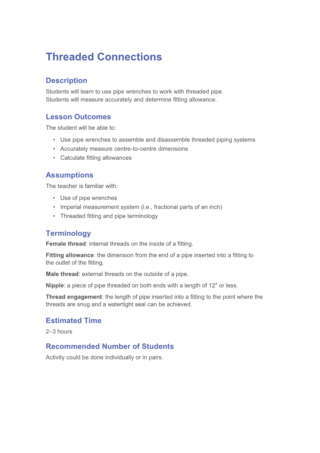 Activity Plan - Threading2.Indd