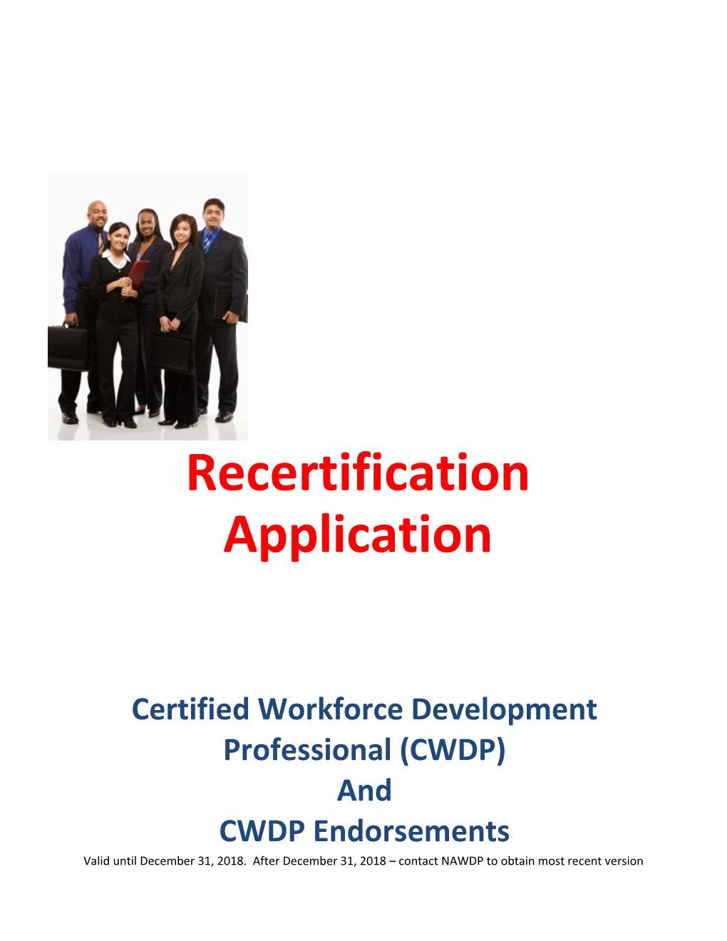 (CWDP)Recertificationinformation