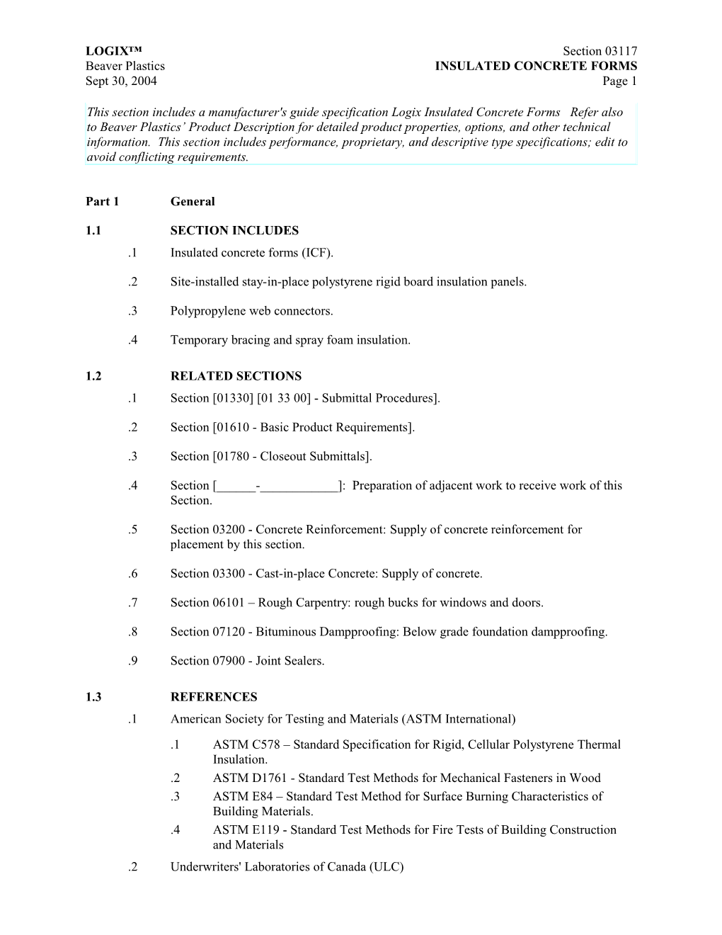 Insulated Concrete Forms