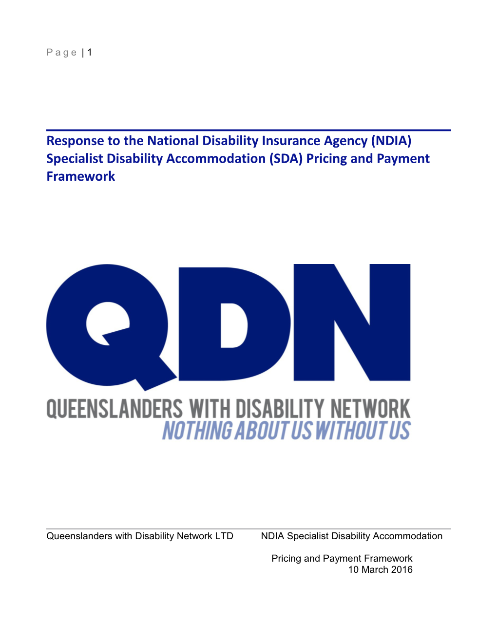 About Queenslanders with Disability Network (QDN)