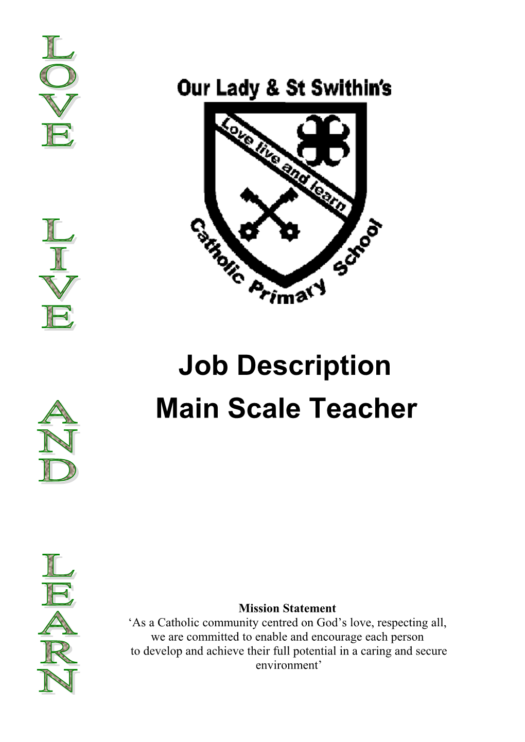 Main Scale Teacher Job Description