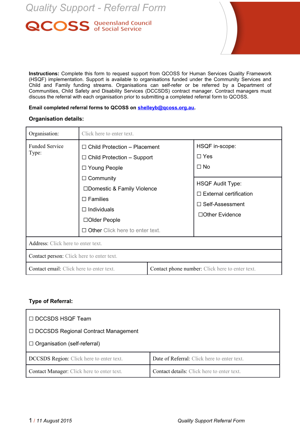 Report Template Short No Title Page