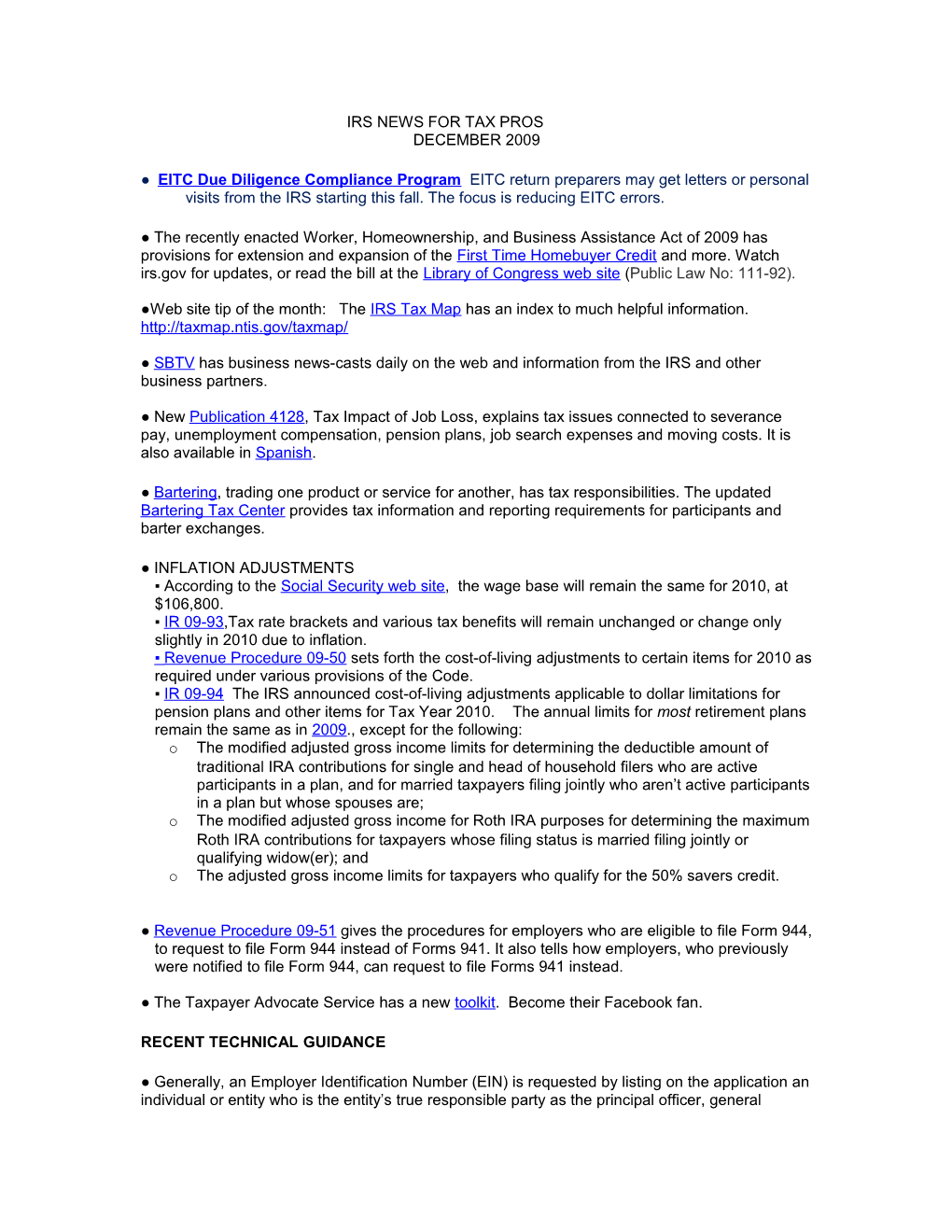 Irs News for Tax Professionals s1