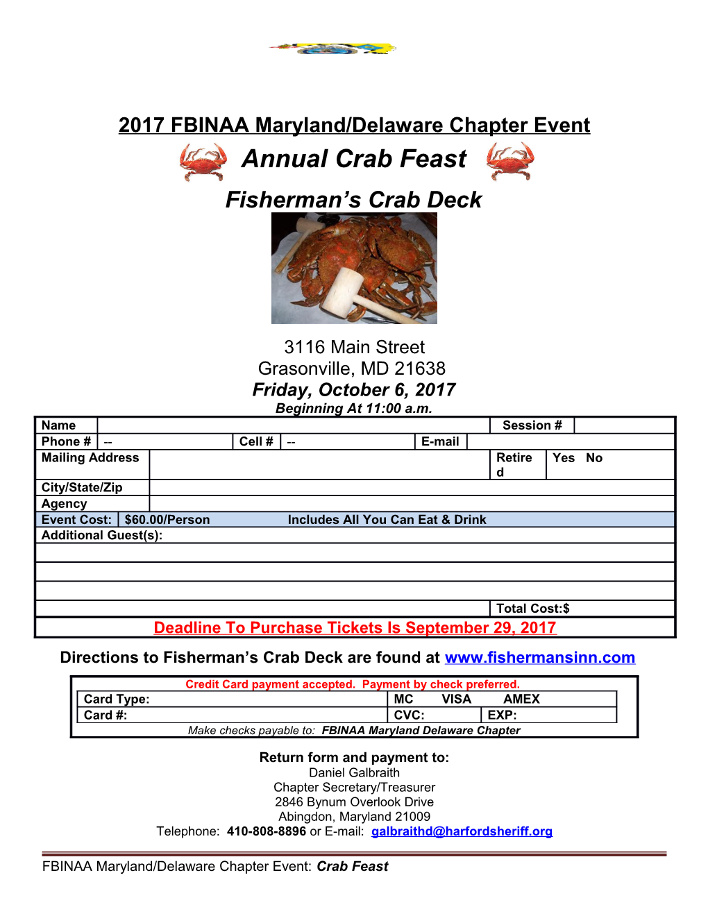 2017 FBINAA Maryland/Delaware Chapter Event