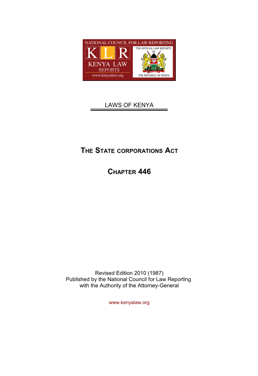 The State Corporations Act