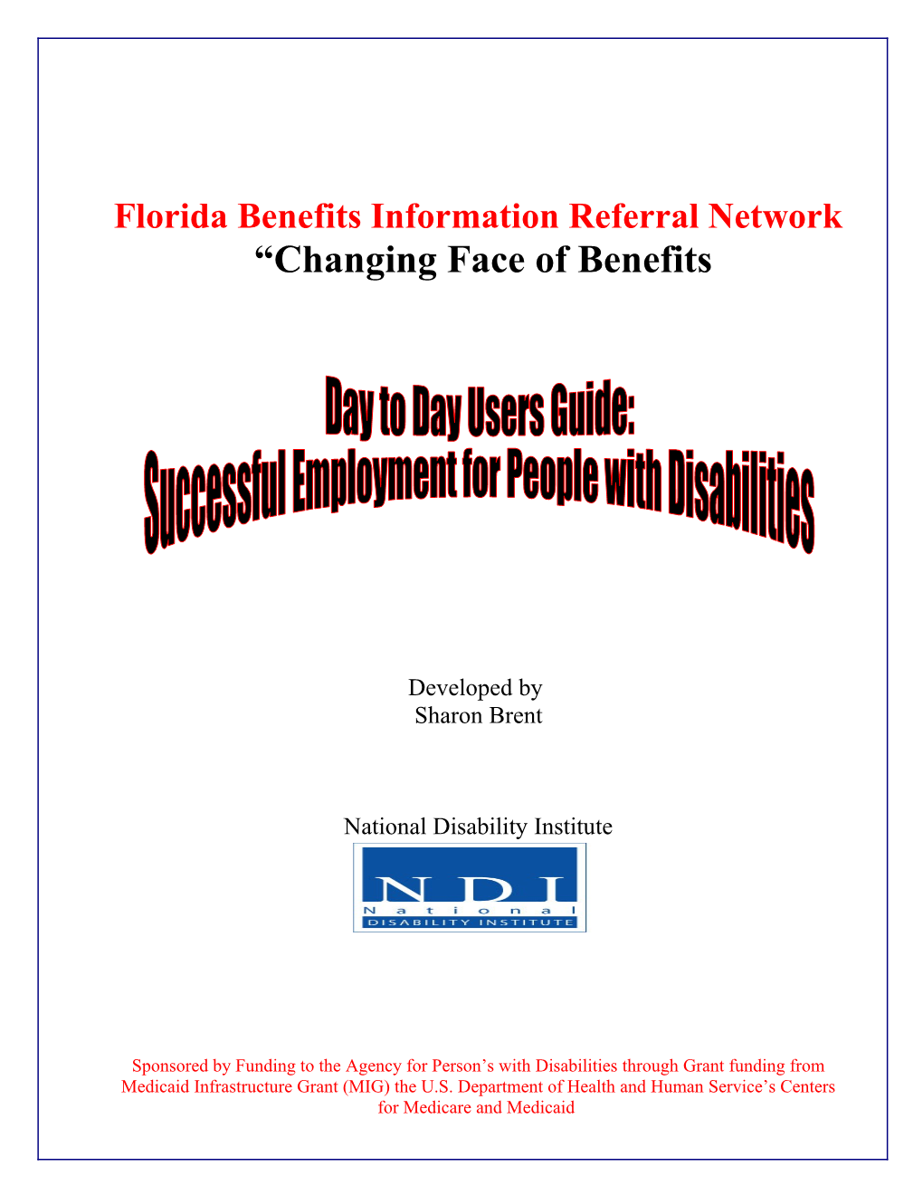 Florida Benefits Information Referral Network