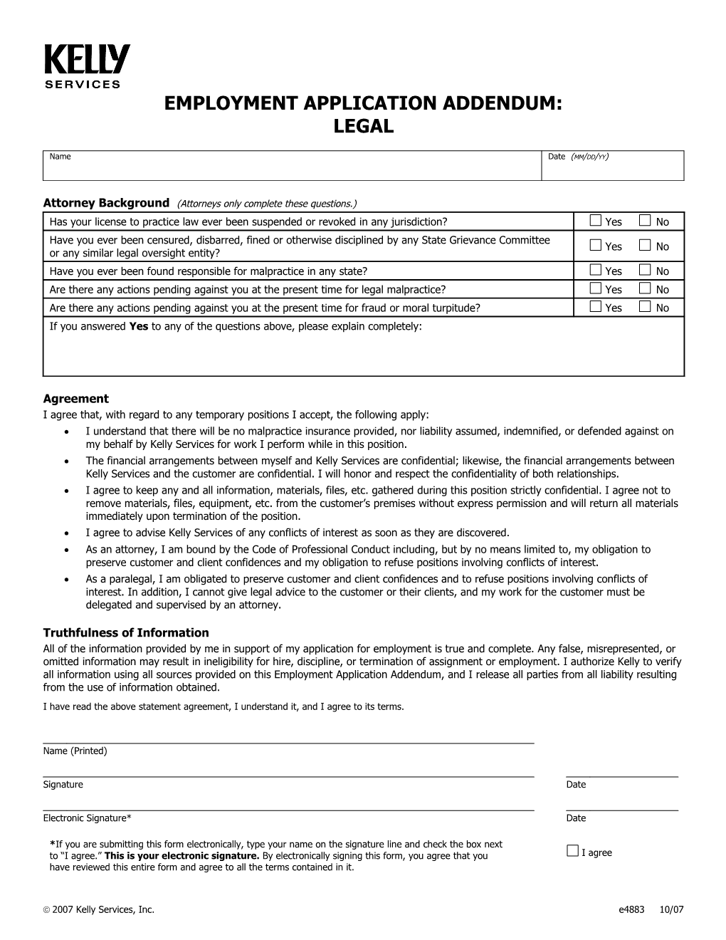 Acting on Unfavorable Background Screening Results: Admitted Customer-Specific (E68)