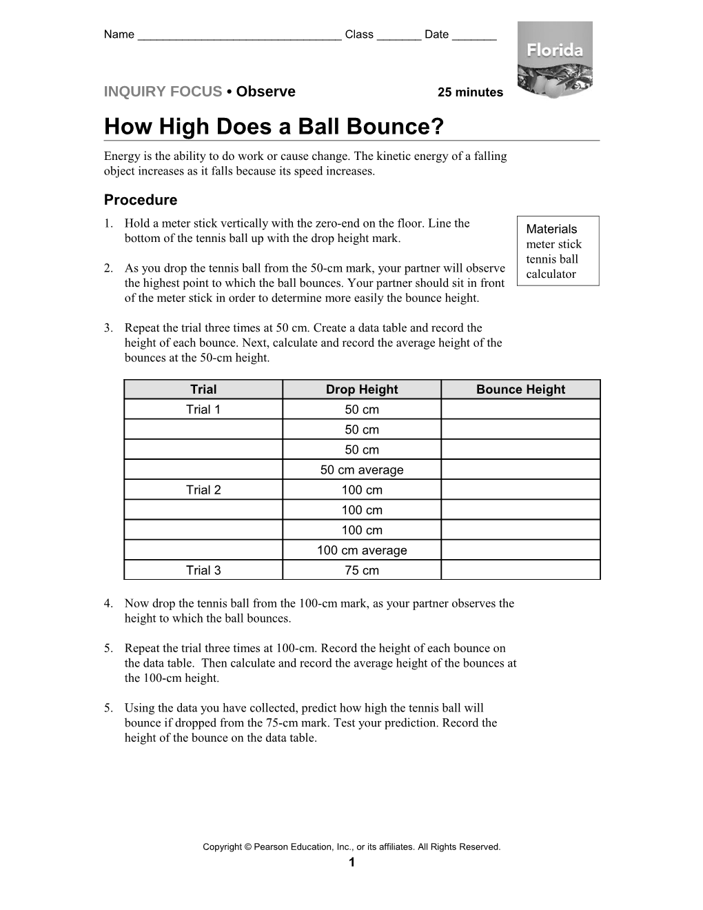 How High Does a Ball Bounce?
