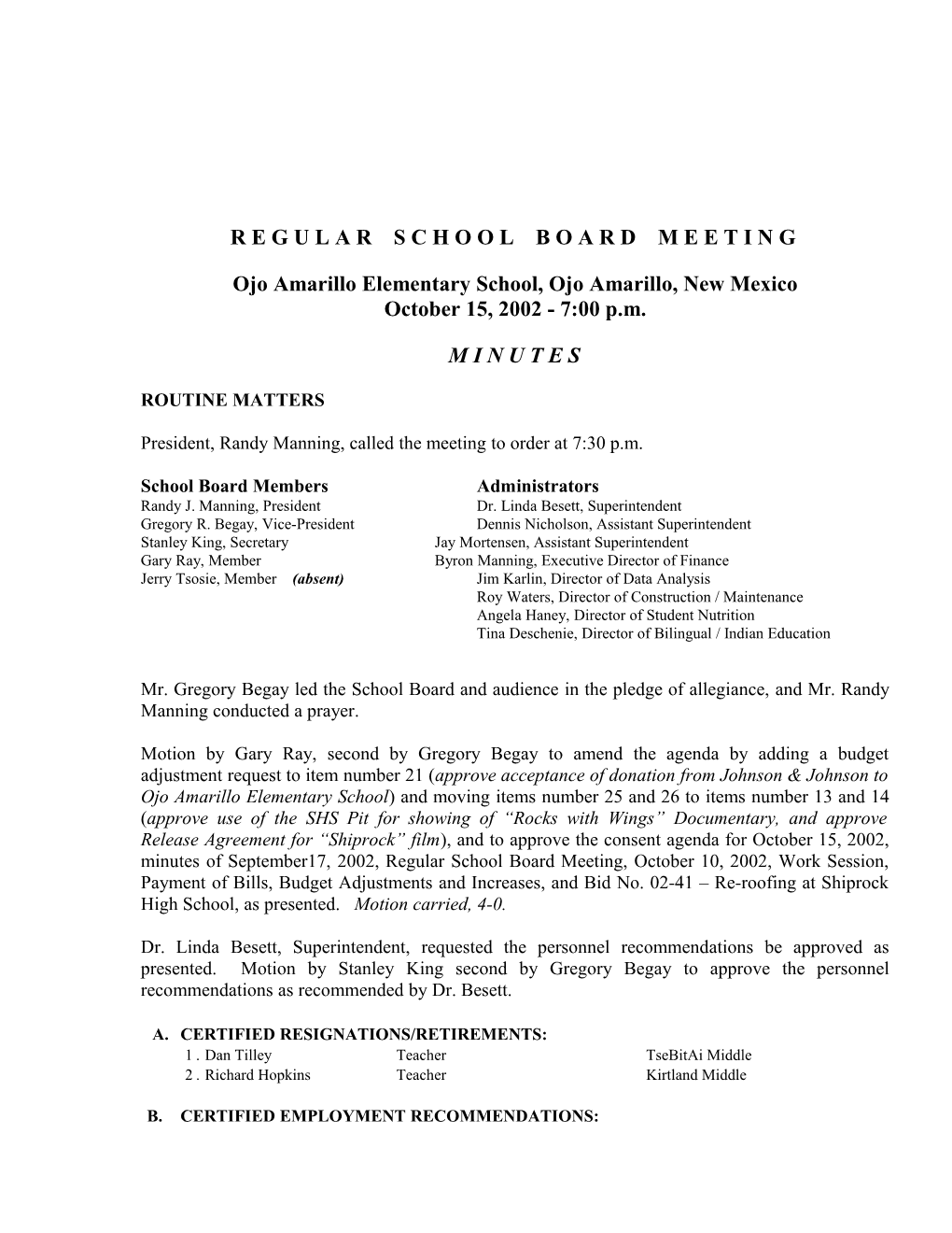 Regular School Board Meeting s9