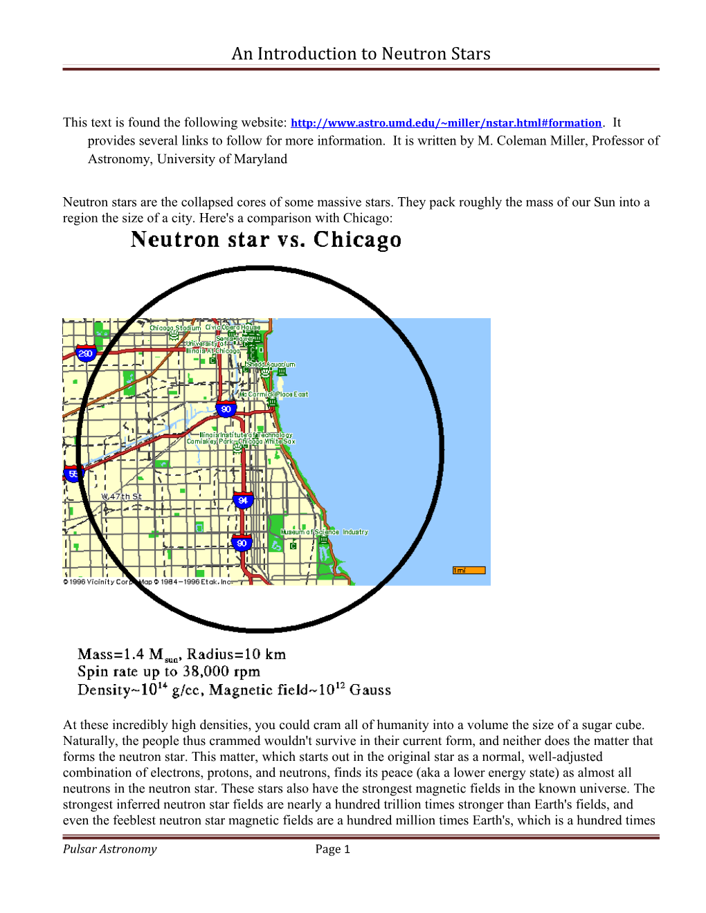 An Introduction to Neutron Stars