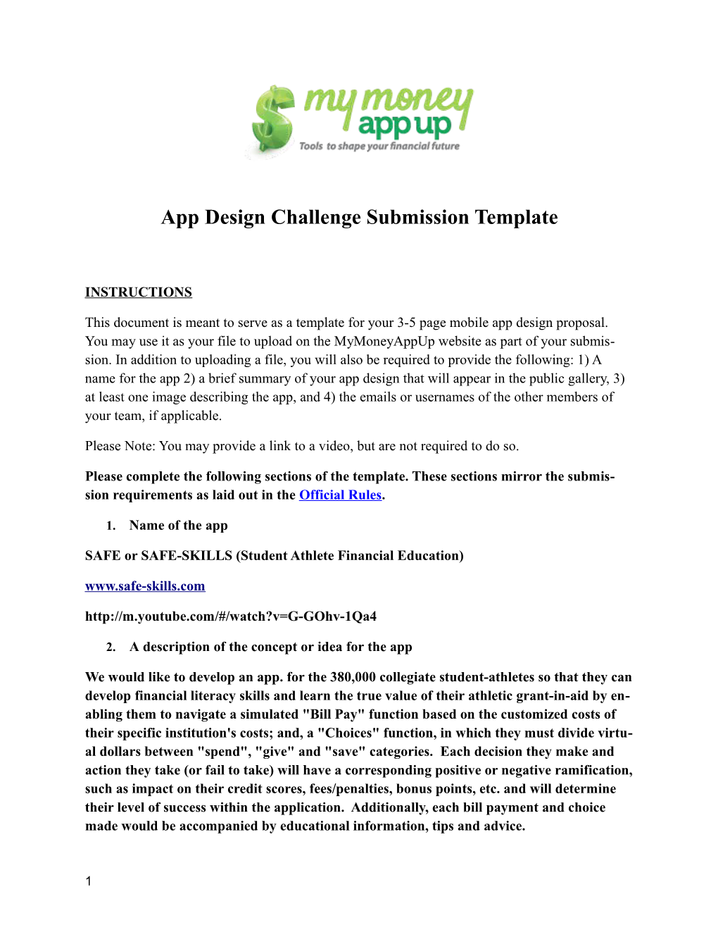 App Design Challenge Submission Template