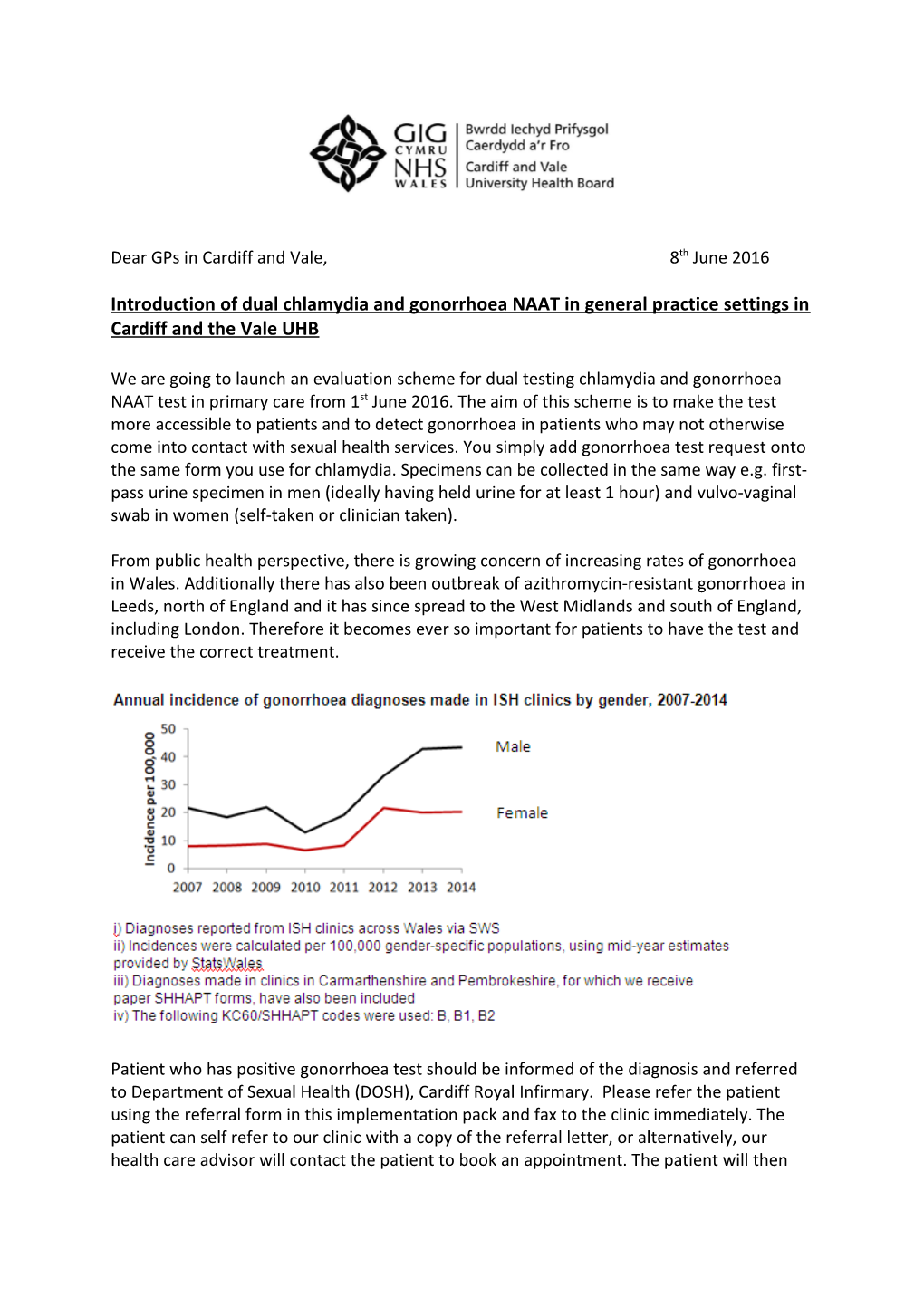 Dear GP in Cardiff and Vale and C&V LMC