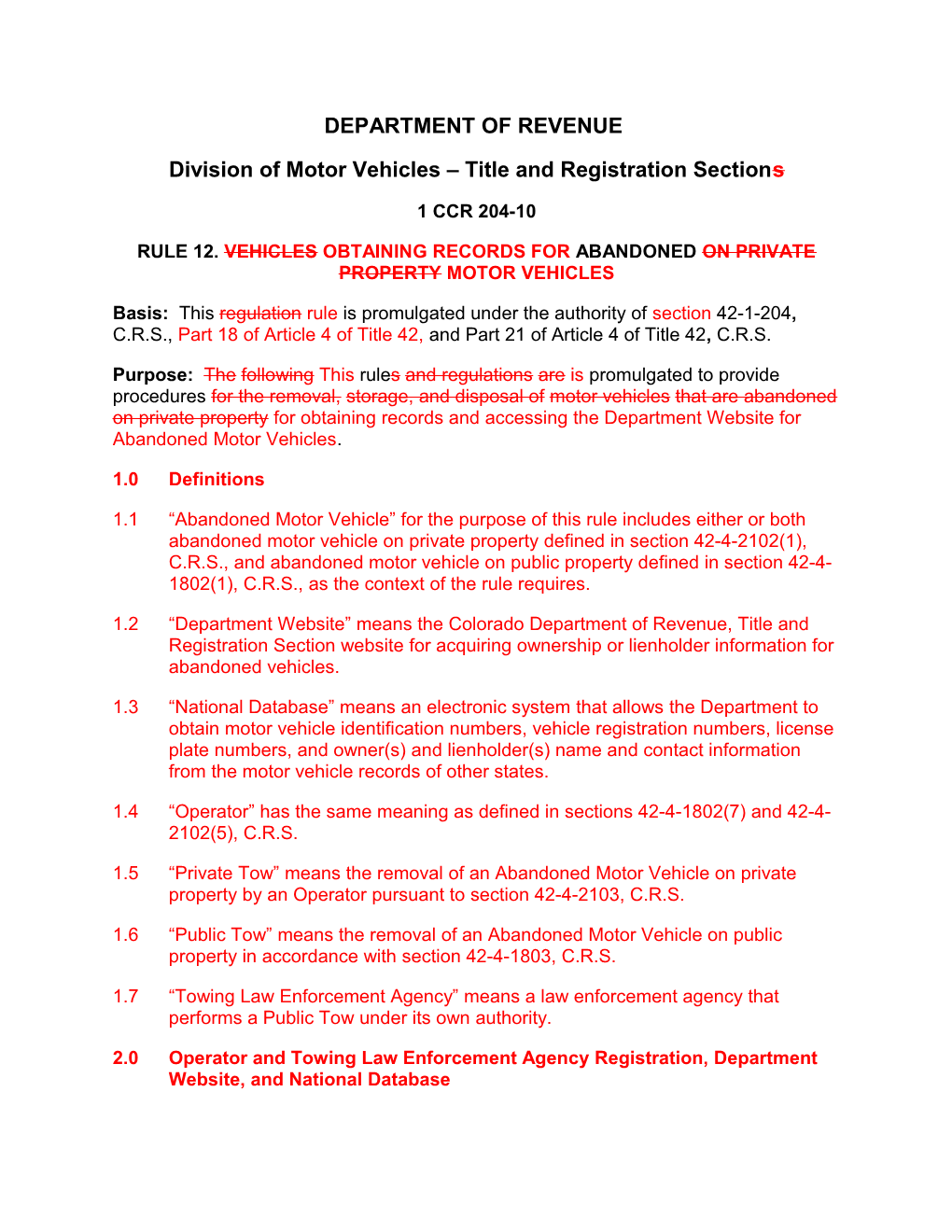 Division of Motor Vehicles Title and Registration Sections s2