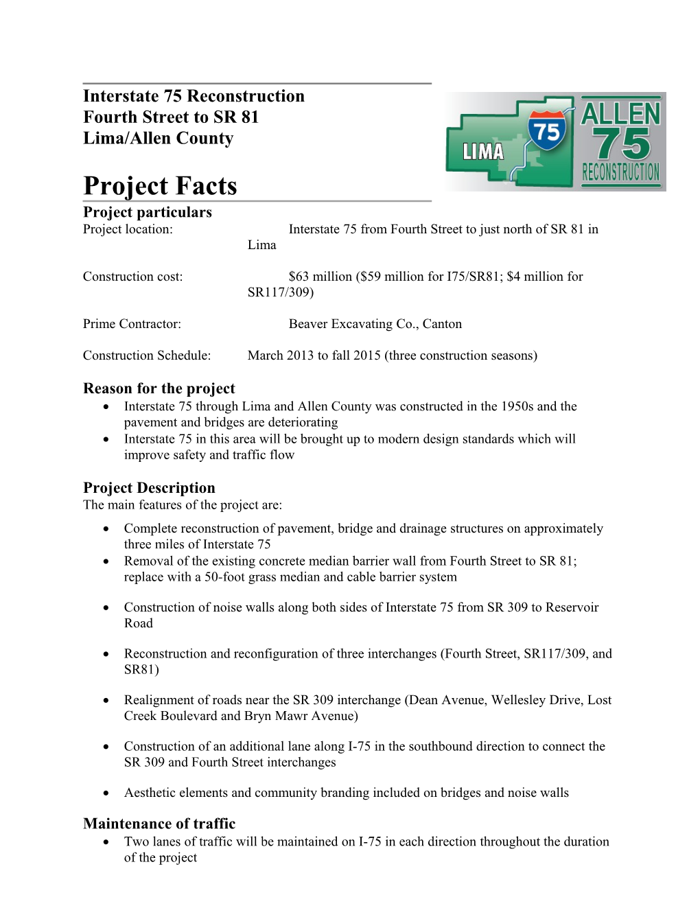 Interstate 75 Pavement Rehabilitation s1